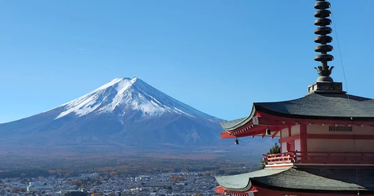 Chureito Pagoda - Mount Fuji Japan landscape